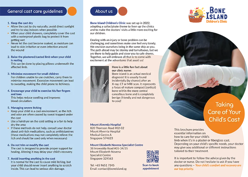 Taking care of your child's cast brochure